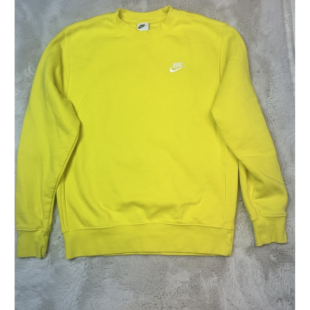 Nike Sportswear Men's Club Fleece Size S Yellow